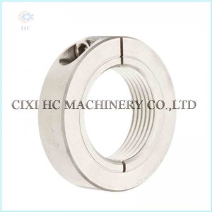 Collar de eje de acero inoxidable.