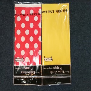 Celebraciones de boda Cubiertas de mesa de PEVA impresas en plástico Manteles desechables Vajilla