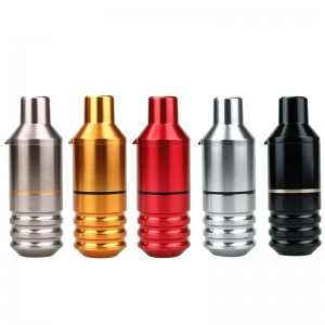 Tattoo Pen Máquina de pluma corta, máquina de tatuaje motor Faulhaber alemana, con 2 cabezas, interfaz DC Pistolas de tatuaje de Beauty \u0026 Health