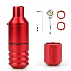 Tattoo Pen Máquina de pluma corta, máquina de tatuaje motor Faulhaber alemana, con 2 cabezas, interfaz DC Pistolas de tatuaje de Beauty \u0026 Health