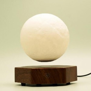 nueva base de madera levitación magnética levitación luna PA-1008 lámpara de luna flotante