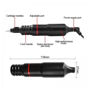 Maquillaje Tatuaje Máquina Pluma Maquillaje permanente Labio Ceja Delineador de ojos Microblading Fuerte Potencia para fuente de alimentación con agujas de tatuaje