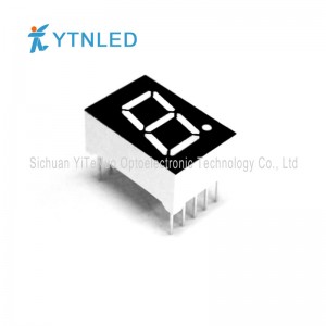 Pantalla LED roja de 0,5 pulgadas y 1 segmento y 7 dígitos, tubo digital