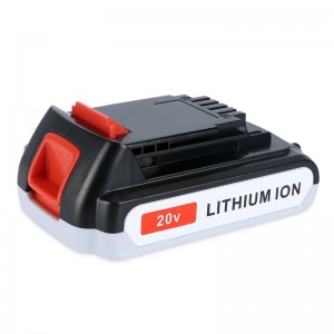 Baterías de herramientas inalámbricas de repuesto Li-ion 1500mAh 20V para Black \u0026 Decker LB20, LBX20, LBX4020, LB2X4020