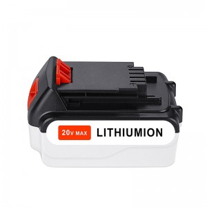 Li-ion 20V 5000mAh Baterías de repuesto Herramientas inalámbricas para Black \u0026 Decker LB20, LBX20, LBX4020, LB2X4020