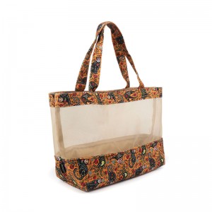 bolsa de cosméticos de malla de nylon con precio de fábrica