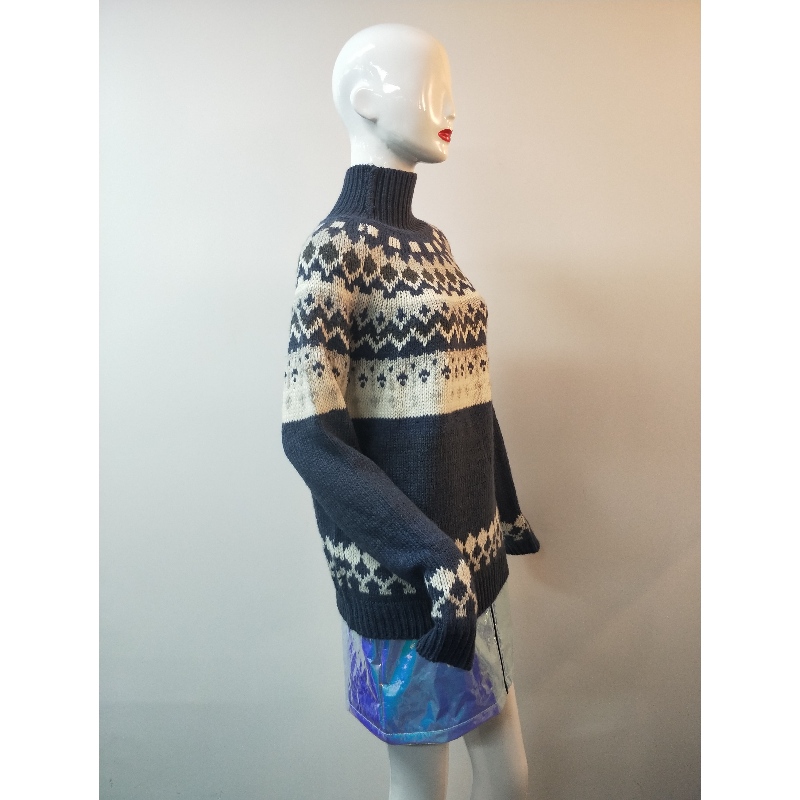 BLUE ABIGAIL FAIRISLE PATRÓN JUMPER RLWS0014F