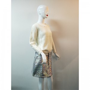 JERSEY DE PUNTO BLANCO PARA SEÑORAS RLWS0020F