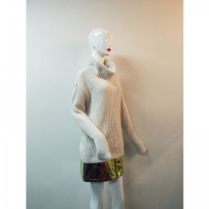 JERSEY BLANCO DE MANGA LARGA DE COLLAR RLW0045F