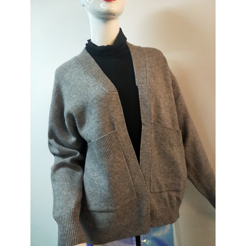 JERSEY CARDIGAN GRIS RLWS0090F