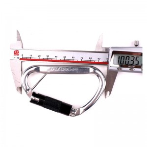 Alpinismo aluminio alpinismo hebilla rápida al aire libre escalada en roca mosquetón camping fitness yoga hamaca con accesorios aleación de aluminio gancho de seguridad