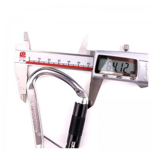 Alpinismo aluminio alpinismo hebilla rápida al aire libre escalada en roca mosquetón camping fitness yoga hamaca con accesorios aleación de aluminio gancho de seguridad