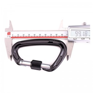 Gancho al aire libre escalada en roca camping cerradura principal hebilla de alpinismo tuerca multifunción mosquetón hebilla de alpinismo captura rápida al aire libre equipo de caída rápida bloqueo de seguridad orificio de sondeo bl...