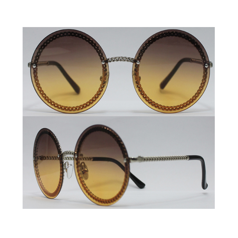 Las gafas de sol unisex de metal con marco de metal, lente de protección UV 400, pedidos del OEM son agradables