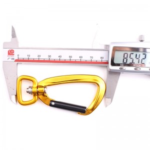 Escalada al aire libre y camping cerradura principal mosquetón tuerca multifunción gancho de alpinismo hebilla de alpinismo equipo de caída rápida cerradura de seguridad tornillo tipo D cerradura principal aviación aleación de alum...