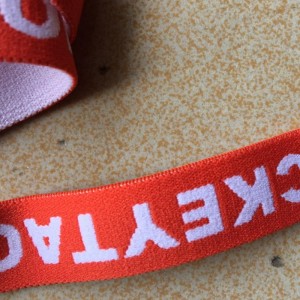 9 # elástico para sujetador Custom Logo Jacquard Elastic Band for Underwear