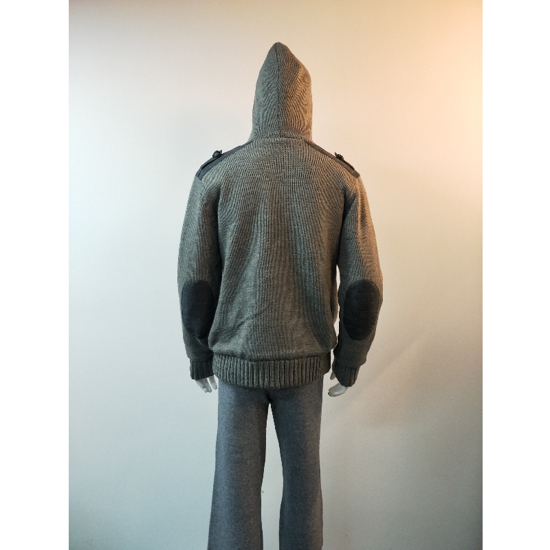 SUDADERA CAPUCHA GRIS RLMS0069F