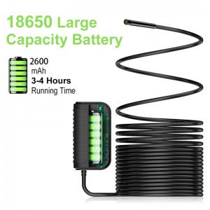 Auto Focal Endoscopio Inalámbrico 5.0 Megapíxeles HD WiFi Inspección a prueba de agua de serpiente de boroscopio para Android, iOS y Windows, iPhone, Samsung, tableta, Mac 3.28ft