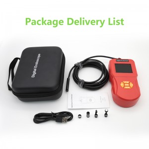 Endoscopio USB con visor de pantalla de 4,3 en Boroscopio Inspección 1080P HD Serpiente Cámara 8 LED Endoscopio multifuncional para máquina