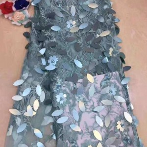 La lentejuela barata y la tela moldeada para la ropa de Asia visten la tela del vestido de boda