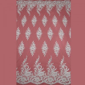 MF510CGB 135 CM Lentejuelas Vestido de Novia Bordado Decorativo de Costura de Encaje Apliques Recortar Artesanía Para Accesorios de la ropa