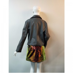 CHAQUETA BIKER PU NEGRO RLWPJ0014N