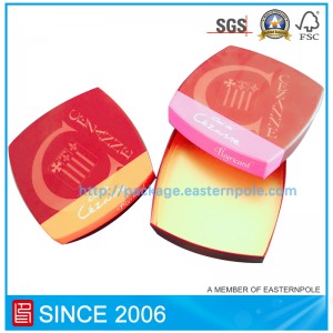 Caja de chocolate rígida de lujo con diseño personalizado.