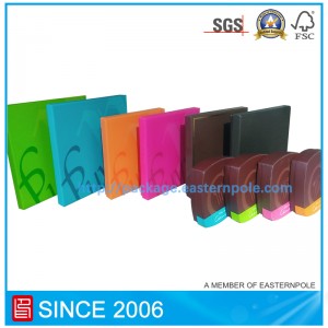 Caja de chocolate rígida de lujo con diseño personalizado.