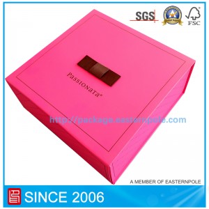 Caja rígida plegable de lujo con diseño personalizado