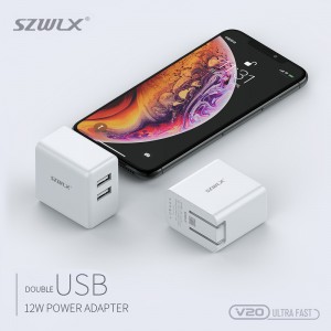 Cargadores de paredes de doble uso wex v20 con enchufes plegables para iPhone X/8/7/6 S/Plus,iPad Air 2/mini 3,Galaxy S7/S6/S6 Edge,nota 5 y más