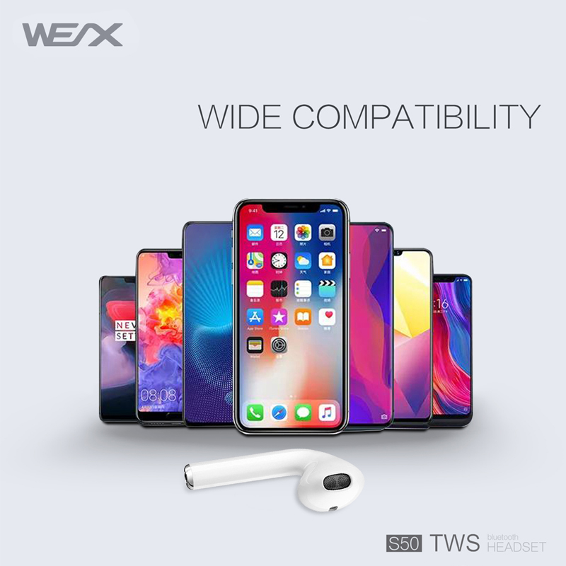 Audífonos Wix s50,auriculares inalámbricos de verdad,audífonos bluetooth 5.0.