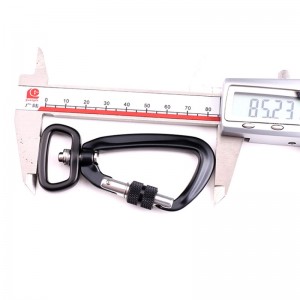 Gancho al aire libre escalada camping cerradura principal mosquetón hebilla de alpinismo hebilla de alpinismo multifunción captura rápida al aire libre equipo de caída rápida cerradura de seguridad con gancho perro animal CLIPS avia...