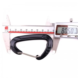 Gancho al aire libre campamento de escalada bloqueo principal mosquetón de roca bloqueo rápido al aire libre equipo de caída rápida bloqueo de seguridad orificio de sondeo D bloqueo de barra de resorte de acero inoxidable bloqueo pri...