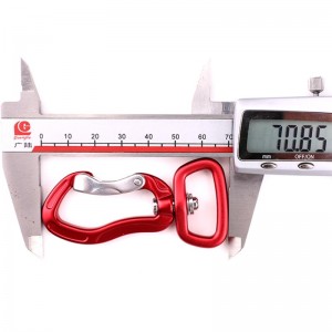 Gancho al aire libre escalada cerradura principal de camping Mosquetón de varilla de resorte de acero inoxidable mosquetón multifunción captura rápida al aire libre equipo de caída rápida cerradura de seguridad con gancho clips par...