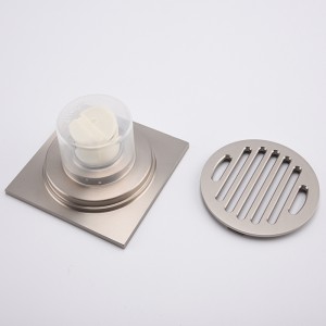Cuarto de baño ducha moderna piso trampa de drenaje colador