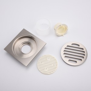 Cuarto de baño ducha moderna piso trampa de drenaje colador