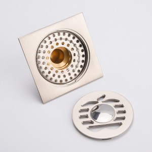 Sifón para evitar el reflujo del drenaje del piso de manzana