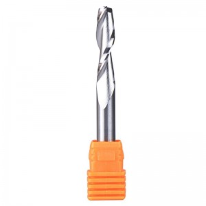 Brocas helicoidales en espiral con diámetro de corte de 1/4 de pulgada UpCut, vástago de 1/4 pulgada HRC55 Fresa de extremo de carburo CNC para corte de madera, talla