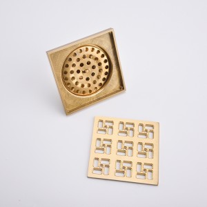 Instalación de drenaje a través de piso de metal