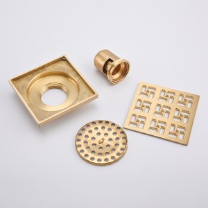 Instalación de drenaje a través de piso de metal