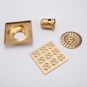 Lavadero piso de latón ducha desagüe rejilla sellado