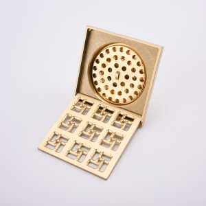 Drenaje de ranura de ducha poco profunda en piso de concreto