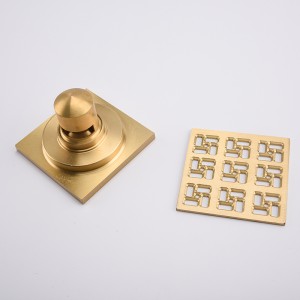 Drenaje de ranura de ducha poco profunda en piso de concreto