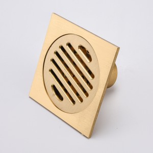 Proveedor de oro baldosas de latón insertar piso ducha colector de pelo