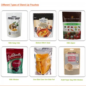 Los proveedores de China, bolsa de plástico impresa personalizada, caramelos o azúcar o bocadillos usan bolsas ziplar de mylar, doypack de grado alimenticio