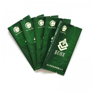 Bolsa de papel de aluminio con refuerzo lateral comprimido para embalaje de almacenamiento de té