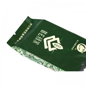 Bolsa de papel de aluminio con refuerzo lateral comprimido para embalaje de almacenamiento de té