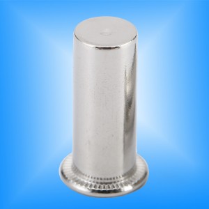 Cabeza plana Cuerpo redondo Extremo cerrado