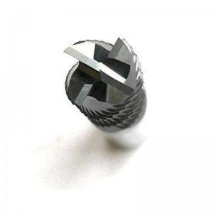 Fresas de desbaste de carburo sólido, HRC45 con revestimiento de tialn, 4 flautas, diámetro de 1/4 \