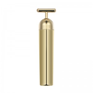 Beauty Bar - Masajeador facial con pulso, herramientas eléctricas de masaje facial con letrero en forma de T para pieles sensibles, estiramiento firme y firme